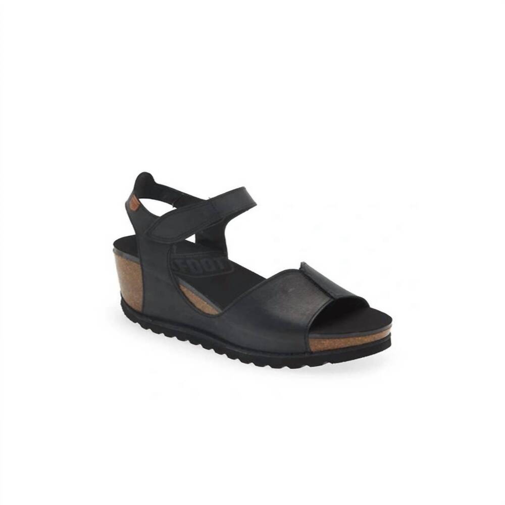 NEW ONFOOT women's samoa 310 wedge sandal in alfa negro